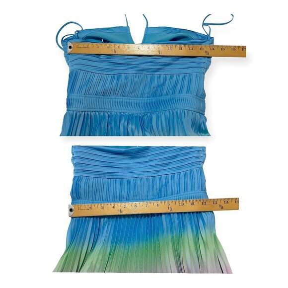 Jonathan Simkhai Annita Halter Dress Capri Blue Size 2 NWT - Picture 15 of 16